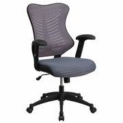 HIGH BACK DESIGNER GRAY MESH EXECUTIVE SWIVEL ERGONOMIC OFFICE CHAIR WITH ADJUSTABLE ARMS: <font color=green>FREE SHIPPING!</font> HIGH BACK DESIGNER GRAY MESH EXECUTIVE SWIVEL ERGONOMIC OFFICE CHAIR WITH ADJUSTABLE ARMS: <font color=green>FREE SHIPPING!</font>