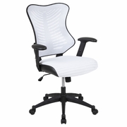 HIGH BACK DESIGNER WHITE MESH EXECUTIVE SWIVEL ERGONOMIC OFFICE CHAIR WITH ADJUSTABLE ARMS: <font color=green>FREE SHIPPING!</font> HIGH BACK DESIGNER WHITE MESH EXECUTIVE SWIVEL ERGONOMIC OFFICE CHAIR WITH ADJUSTABLE ARMS: <font color=green>FREE SHIPPING!</font>