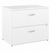 HYBRID 2 DRAWER LATERAL FILE CABINETASSEMBLED: WHITE <FONT COLOR=GREEN>-FREE SHIPPING-</FONT>