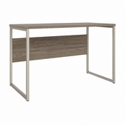 HYBRID 48W X 24D COMPUTER TABLE DESK WITH METAL LEGS: MODERN HICKORY <FONT COLOR=GREEN>-FREE SHIPPING-</FONT>