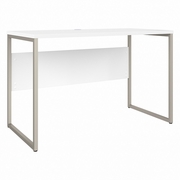 HYBRID 48W X 24D COMPUTER TABLE DESK WITH METAL LEGS: WHITE <FONT COLOR=GREEN>-FREE SHIPPING-</FONT>