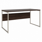 HYBRID 60W X 30D COMPUTER TABLE DESK WITH METAL LEGS: BLACK WALNUT <FONT COLOR=GREEN>-FREE SHIPPING-</FONT>