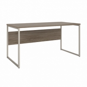 HYBRID 60W X 30D COMPUTER TABLE DESK WITH METAL LEGS: MODERN HICKORY  <FONT COLOR=GREEN>-FREE SHIPPING-</FONT>