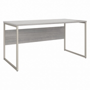 HYBRID 60W X 30D COMPUTER TABLE DESK WITH METAL LEGS: PLATINUM GRAY <FONT COLOR=GREEN>-FREE SHIPPING-</FONT>