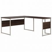 HYBRID 60W X 30D L SHAPED TABLE DESK WITH METAL LEGS: BLACK WALNUT <FONT COLOR=GREEN>-FREE SHIPPING-</FONT> HYBRID 60W X 30D L SHAPED TABLE DESK WITH METAL LEGS: BLACK WALNUT <FONT COLOR=GREEN>-FREE SHIPPING-</FONT>