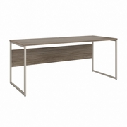 HYBRID 72W X 30D COMPUTER TABLE DESK WITH METAL LEGS: MODERN HICKORY <FONT COLOR=GREEN>-FREE SHIPPING-</FONT>