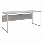 HYBRID 72W X 30D COMPUTER TABLE DESK WITH METAL LEGS: PLATINUM GRAY <FONT COLOR=GREEN>-FREE SHIPPING-</FONT>