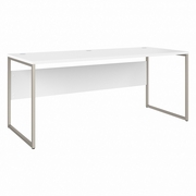 HYBRID 72W X 30D COMPUTER TABLE DESK WITH METAL LEGS: WHITE <FONT COLOR=GREEN>-FREE SHIPPING-</FONT>