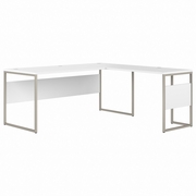 HYBRID 72W X 30D L SHAPED TABLE DESK WITH METAL LEGS: WHITE <FONT COLOR=GREEN>-FREE SHIPPING-</FONT> HYBRID 72W X 30D L SHAPED TABLE DESK WITH METAL LEGS: WHITE <FONT COLOR=GREEN>-FREE SHIPPING-</FONT>