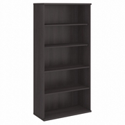 HYBRID TALL 5 SHELF BOOKCASE: STORM GRAY <FONT COLOR=GREEN>-FREE SHIPPING-</FONT>