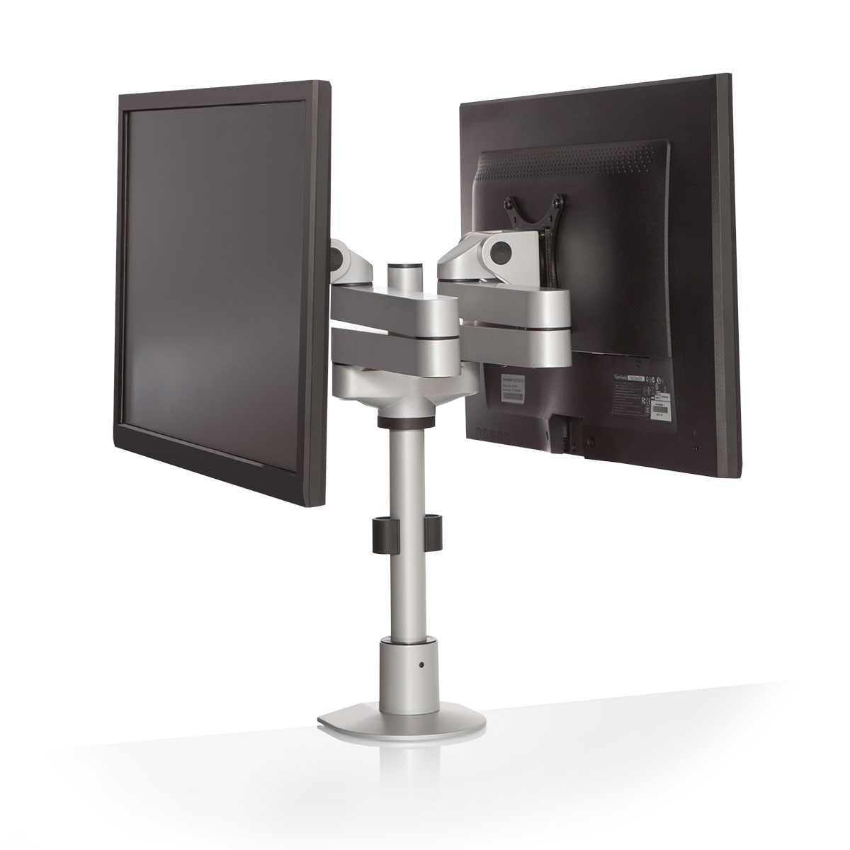 9163-FM – OVERSIZE DUAL MONITOR POLE MOUNT