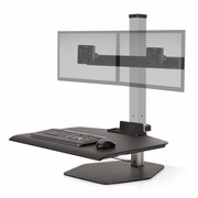 INNOVATIVE EH-WNST-2 WINSTON WORKSTATION DUAL FREESTANDING SIT-STAND. FREE SHIPPING.