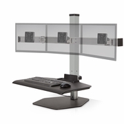 INNOVATIVE EH-WNST-3-CW WINSTON WORKSTATION TRIPLE WITH COMPACT WORKSURFACE. FREE SHIPPING.