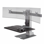 INNOVATIVE EH-WNSTE-3 WINSTON-E SIT-STAND TRIPLE MONITOR MOUNT. FREE SHIPPING.