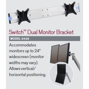 INNOVATIVE SWITCH DUAL MONITOR BRACKET, SILVER #EH-8428.</b></font> INNOVATIVE SWITCH DUAL MONITOR BRACKET, SILVER #EH-8428.</b></font>