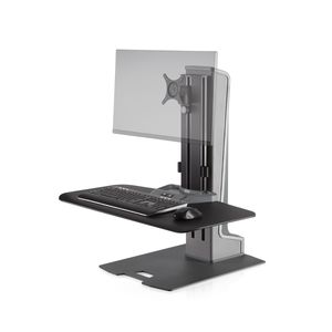 INNOVATIVE EH-WNSTE-1-CW WINSTON-E� SIT-STAND SINGLE MONITOR MOUNT W/ COMPACT WORKSURFACE.