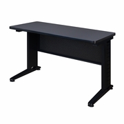 ION FIXED HEIGHT 48 X 24 IN. SEMINAR TRAINING TABLE- GREY. FREE SHIPPING.