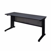 ION FIXED HEIGHT 66 X 24 IN. SEMINAR TRAINING TABLE- GREY. FREE SHIPPING.