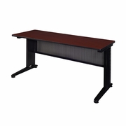 ION FIXED HEIGHT 72 X 24 IN. SEMINAR TRAINING TABLE- MAHOGANY. FREE SHIPPING.