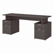 JAMESTOWN 72W DESK WITH 4 DRAWERS: STORM GRAY <FONT COLOR=GREEN>-FREE SHIPPING-</FONT>