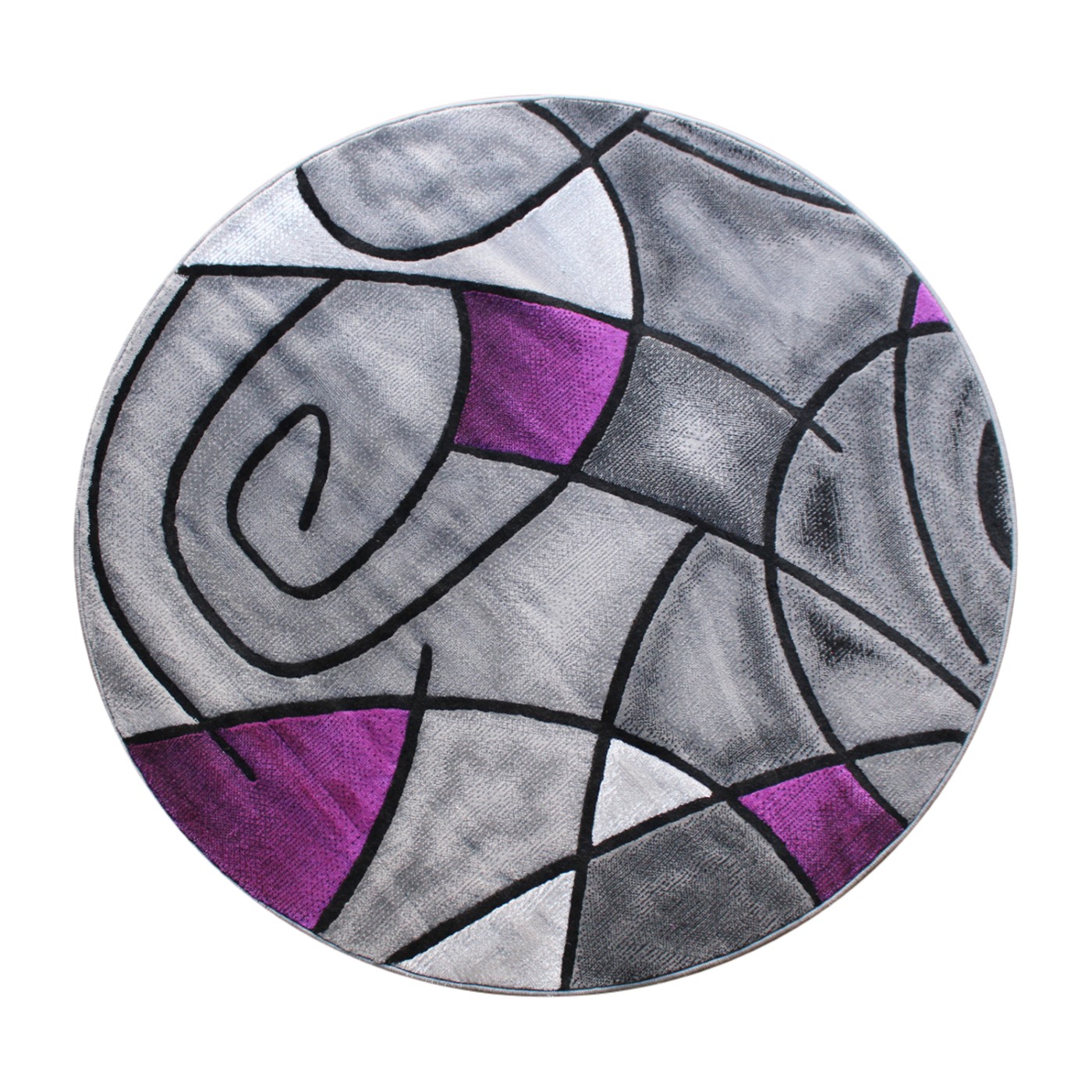 JUBILEE COLLECTION 5' X 5' ROUND PURPLE ABSTRACT AREA RUG - OLEFIN RUG WITH JUTE BACKING - LIVING ROOM, BEDROOM, FAMILY ROOM <font color=green>FREE SHIPPING!</font> JUBILEE COLLECTION 5' X 5' ROUND PURPLE ABSTRACT AREA RUG - OLEFIN RUG WITH JUTE BACKING - LIVING ROOM, BEDROOM, FAMILY ROOM <font color=green>FREE SHIPPING!</font>