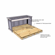 JUDGES BENCH DESK PLATFORM RISER: