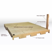 JURY BOX RISER. COURTROOM FURNITURE: