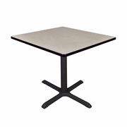 LARGE 42 IN. SQUARE X-BASE BREAKROOM TABLE- MAPLE <FONT COLOR=GREEN>-FREE SHIPPING-</FONT>