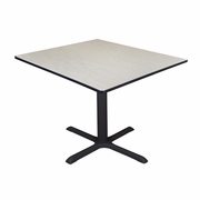 LARGE 48 IN. SQUARE X-BASE BREAKROOM TABLE- MAPLE <FONT COLOR=GREEN>-FREE SHIPPING-</FONT>