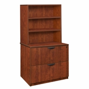 LATERAL FILE WITH OPEN HUTCH- CHERRY <FONT COLOR=GREEN>-FREE SHIPPING-</FONT>