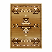 LODI COLLECTION SOUTHWESTERN 5' X 7' BROWN AREA RUG - OLEFIN RUG WITH JUTE BACKING FOR HALLWAY, ENTRYWAY, BEDROOM, LIVING ROOM <font color=green>FREE SHIPPING!</font>