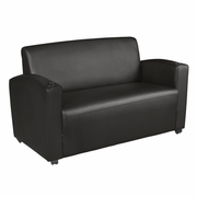 LOVESEAT- BLACK <FONT COLOR=GREEN>-FREE SHIPPING-</FONT>