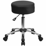 MEDICAL ERGONOMIC STOOL WITH CHROME BASE: <font color=green>FREE SHIPPING!</font>