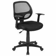 MID-BACK BLACK MESH SWIVEL ERGONOMIC TASK OFFICE CHAIR WITH T-ARMS - DESK CHAIR, BIFMA CERTIFIED: <font color=green>FREE SHIPPING!</font> MID-BACK BLACK MESH SWIVEL ERGONOMIC TASK OFFICE CHAIR WITH T-ARMS - DESK CHAIR, BIFMA CERTIFIED: <font color=green>FREE SHIPPING!</font>