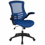 MID-BACK BLUE MESH SWIVEL ERGONOMIC TASK OFFICE CHAIR WITH FLIP-UP ARMS: <font color=green>FREE SHIPPING!</font> MID-BACK BLUE MESH SWIVEL ERGONOMIC TASK OFFICE CHAIR WITH FLIP-UP ARMS: <font color=green>FREE SHIPPING!</font>