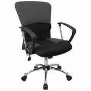 MID-BACK GREY MESH SWIVEL TASK OFFICE CHAIR WITH ADJUSTABLE LUMBAR SUPPORT AND ARMS: <font color=green>FREE SHIPPING!</font> MID-BACK GREY MESH SWIVEL TASK OFFICE CHAIR WITH ADJUSTABLE LUMBAR SUPPORT AND ARMS: <font color=green>FREE SHIPPING!</font>