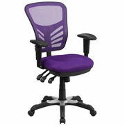 MID-BACK PURPLE MESH MULTIFUNCTION EXECUTIVE SWIVEL ERGONOMIC OFFICE CHAIR WITH ADJUSTABLE ARMS: <font color=green>FREE SHIPPING!</font> MID-BACK PURPLE MESH MULTIFUNCTION EXECUTIVE SWIVEL ERGONOMIC OFFICE CHAIR WITH ADJUSTABLE ARMS: <font color=green>FREE SHIPPING!</font>