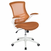 MID-BACK TAN MESH SWIVEL ERGONOMIC TASK OFFICE CHAIR WITH WHITE FRAME AND FLIP-UP ARMS: <font color=green>FREE SHIPPING!</font> MID-BACK TAN MESH SWIVEL ERGONOMIC TASK OFFICE CHAIR WITH WHITE FRAME AND FLIP-UP ARMS: <font color=green>FREE SHIPPING!</font>