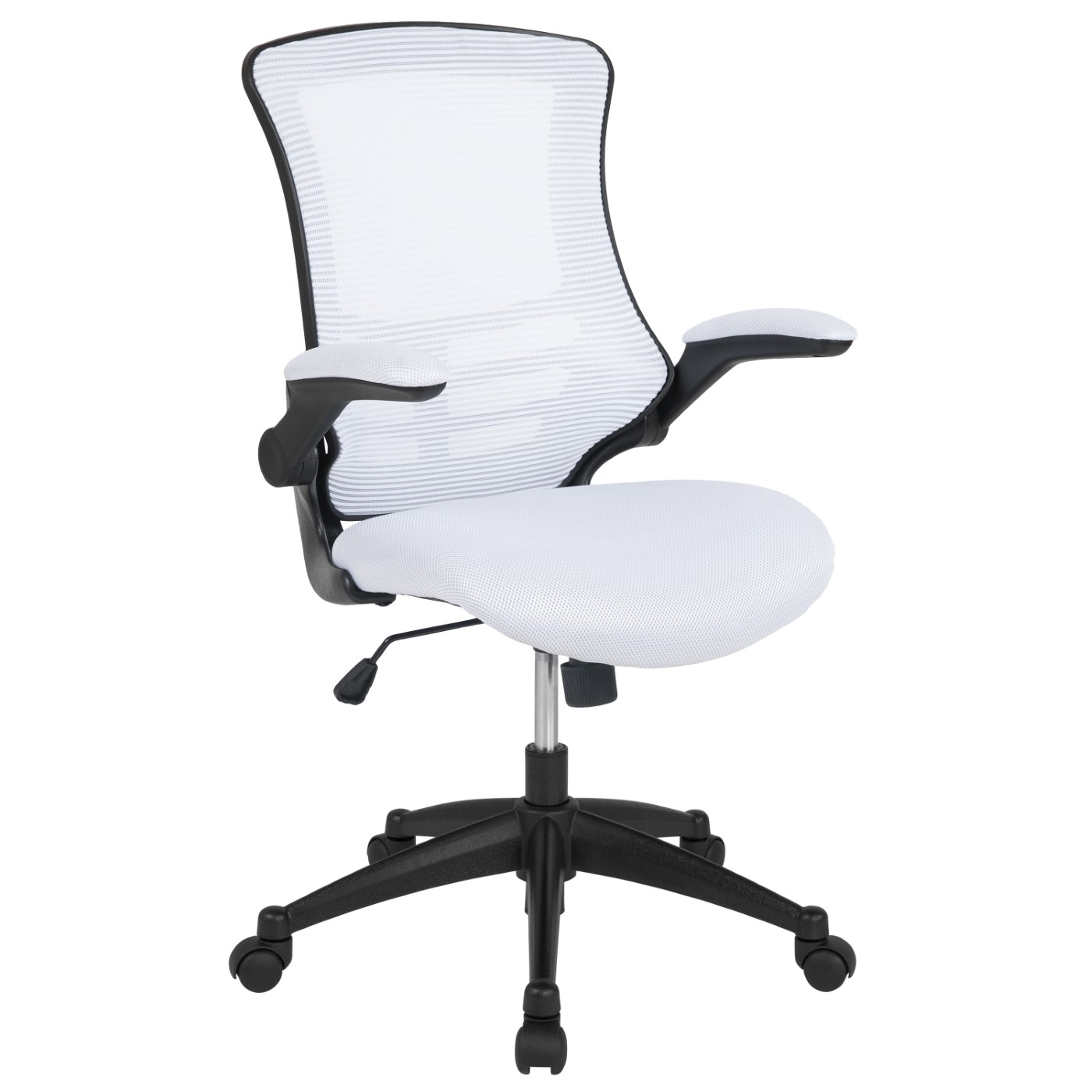 MID-BACK WHITE MESH SWIVEL ERGONOMIC TASK OFFICE CHAIR WITH FLIP-UP ARMS: <font color=green>FREE SHIPPING!</font> MID-BACK WHITE MESH SWIVEL ERGONOMIC TASK OFFICE CHAIR WITH FLIP-UP ARMS: <font color=green>FREE SHIPPING!</font>