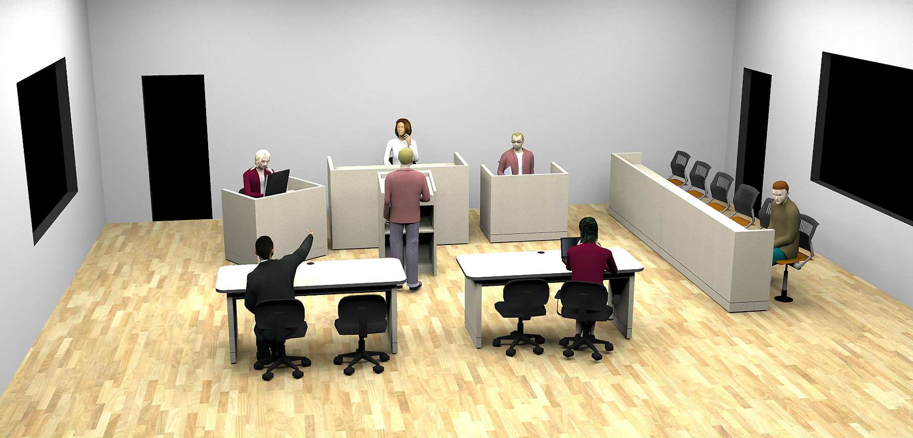 MOCK COURTROOM FURNITURE. MOCK COURTROOM FURNITURE.