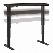 MOVE 40 SERIES BY  48W X 24D ELECTRIC HEIGHT ADJUSTABLE STANDING DESK: MOCHA CHERRY/BLACK POWDER COAT <FONT COLOR=GREEN>-FREE SHIPPING-</FONT>