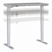 MOVE 40 SERIES BY  48W X 24D ELECTRIC HEIGHT ADJUSTABLE STANDING DESK: PLATINUM GRAY/COOL GRAY METALLIC  <FONT COLOR=GREEN>-FREE SHIPPING-</FONT>