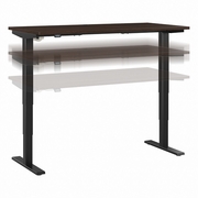 MOVE 40 SERIES BY  60W X 30D ELECTRIC HEIGHT ADJUSTABLE STANDING DESK: BLACK WALNUT/BLACK POWDER COAT  <FONT COLOR=GREEN>-FREE SHIPPING-</FONT>