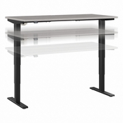 MOVE 40 SERIES BY  60W X 30D ELECTRIC HEIGHT ADJUSTABLE STANDING DESK: PLATINUM GRAY/BLACK POWDER COAT <FONT COLOR=GREEN>-FREE SHIPPING-</FONT>