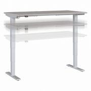 MOVE 40 SERIES BY  60W X 30D ELECTRIC HEIGHT ADJUSTABLE STANDING DESK: PLATINUM GRAY/COOL GRAY METALLIC <FONT COLOR=GREEN>-FREE SHIPPING-</FONT>