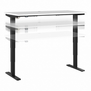 MOVE 40 SERIES BY  60W X 30D ELECTRIC HEIGHT ADJUSTABLE STANDING DESK: WHITE/BLACK POWDER COAT <FONT COLOR=GREEN>-FREE SHIPPING-</FONT>
