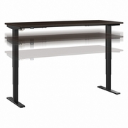 MOVE 40 SERIES BY  72W X 30D ELECTRIC HEIGHT ADJUSTABLE STANDING DESK: MOCHA CHERRY/BLACK POWDER COAT  <FONT COLOR=GREEN>-FREE SHIPPING-</FONT>