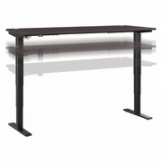 MOVE 40 SERIES BY  72W X 30D ELECTRIC HEIGHT ADJUSTABLE STANDING DESK: STORM GRAY/BLACK POWDER COAT <FONT COLOR=GREEN>-FREE SHIPPING-</FONT>