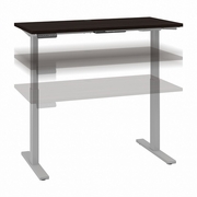 MOVE 60 SERIES BY  48W X 24D ELECTRIC HEIGHT ADJUSTABLE STANDING DESK: BLACK WALNUT/COOL GRAY METALLIC <FONT COLOR=GREEN>-FREE SHIPPING-</FONT>