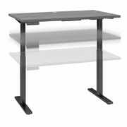 MOVE 60 SERIES BY  48W X 24D ELECTRIC HEIGHT ADJUSTABLE STANDING DESK: PLATINUM GRAY/BLACK POWDER COAT <FONT COLOR=GREEN>-FREE SHIPPING-</FONT>